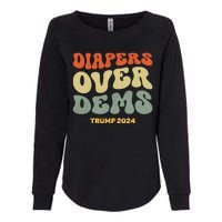 Diapers Over Dems Trump 2024 Womens California Wash Sweatshirt