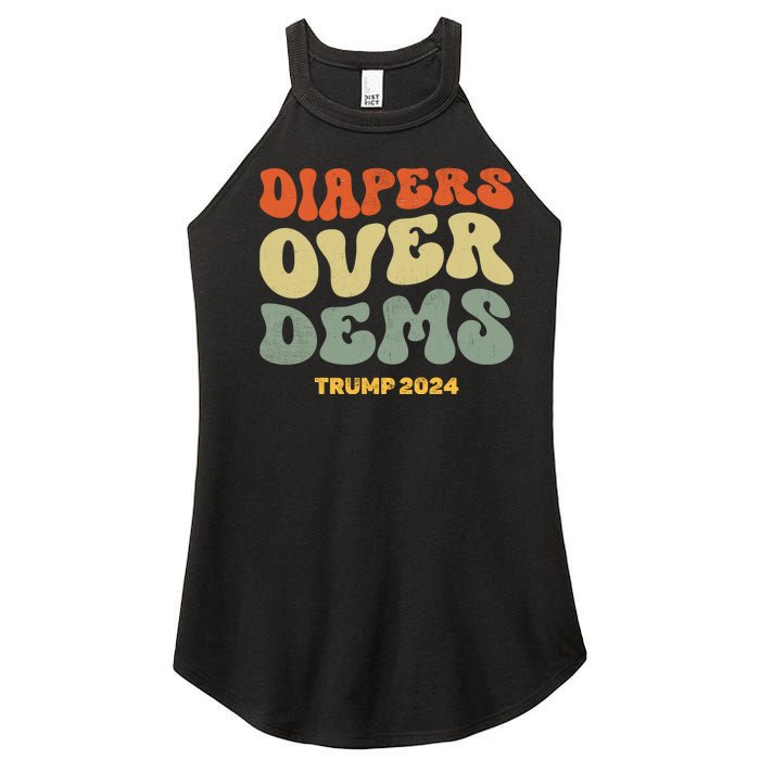 Diapers Over Dems Trump 2024 Women's Perfect Tri Rocker Tank