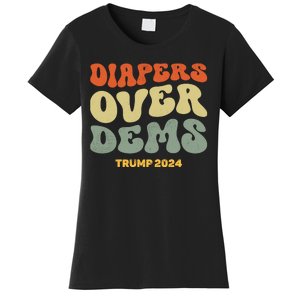 Diapers Over Dems Trump 2024 Women's T-Shirt