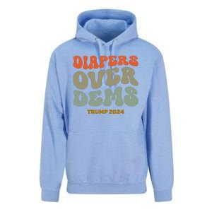 Diapers Over Dems Trump 2024 Unisex Surf Hoodie