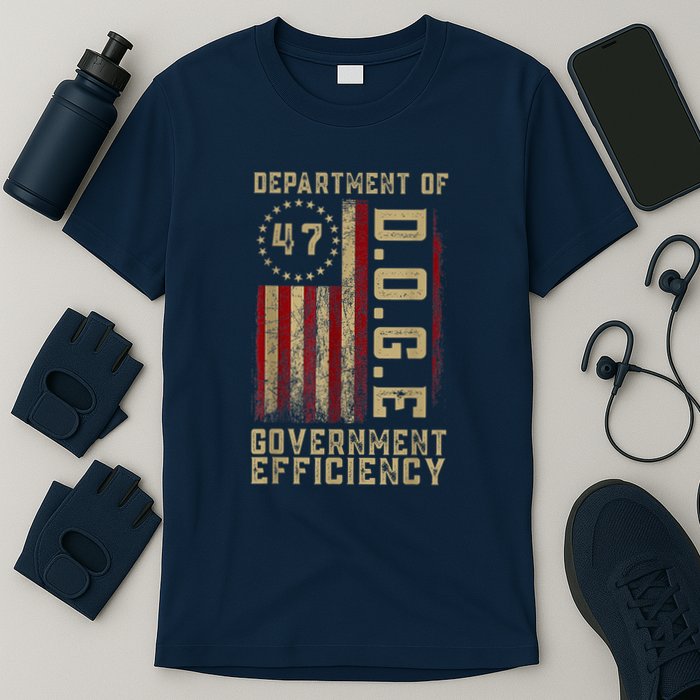 Department Of D.O.G.E 47 Goverment Efficiency Us Flag T-Shirt