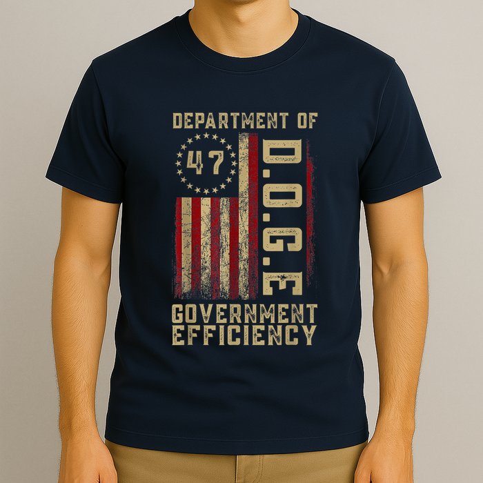 Department Of D.O.G.E 47 Goverment Efficiency Us Flag T-Shirt