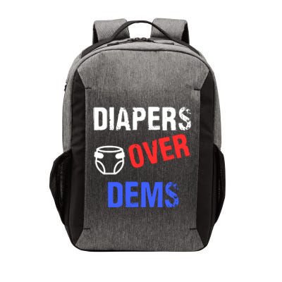 Diapers Over Dems Trump 2024 Funny Vector Backpack