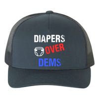 Diapers Over Dems Trump 2024 Funny Yupoong Adult 5-Panel Trucker Hat