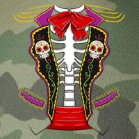 Day Of Dead Costume Halloween Matching Dia De Los Muertos Legacy Tie Dye Trucker Hat