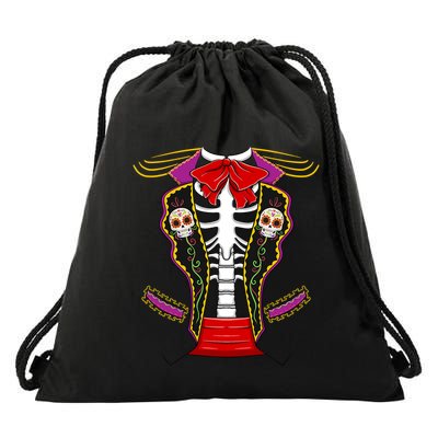 Day Of Dead Costume Halloween Matching Dia De Los Muertos Drawstring Bag