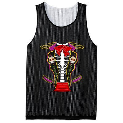 Day Of Dead Costume Halloween Matching Dia De Los Muertos Mesh Reversible Basketball Jersey Tank