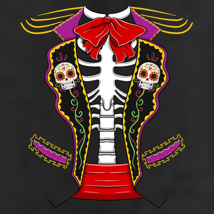 Day Of Dead Costume Halloween Matching Dia De Los Muertos Large Microfiber Waffle Golf Towel