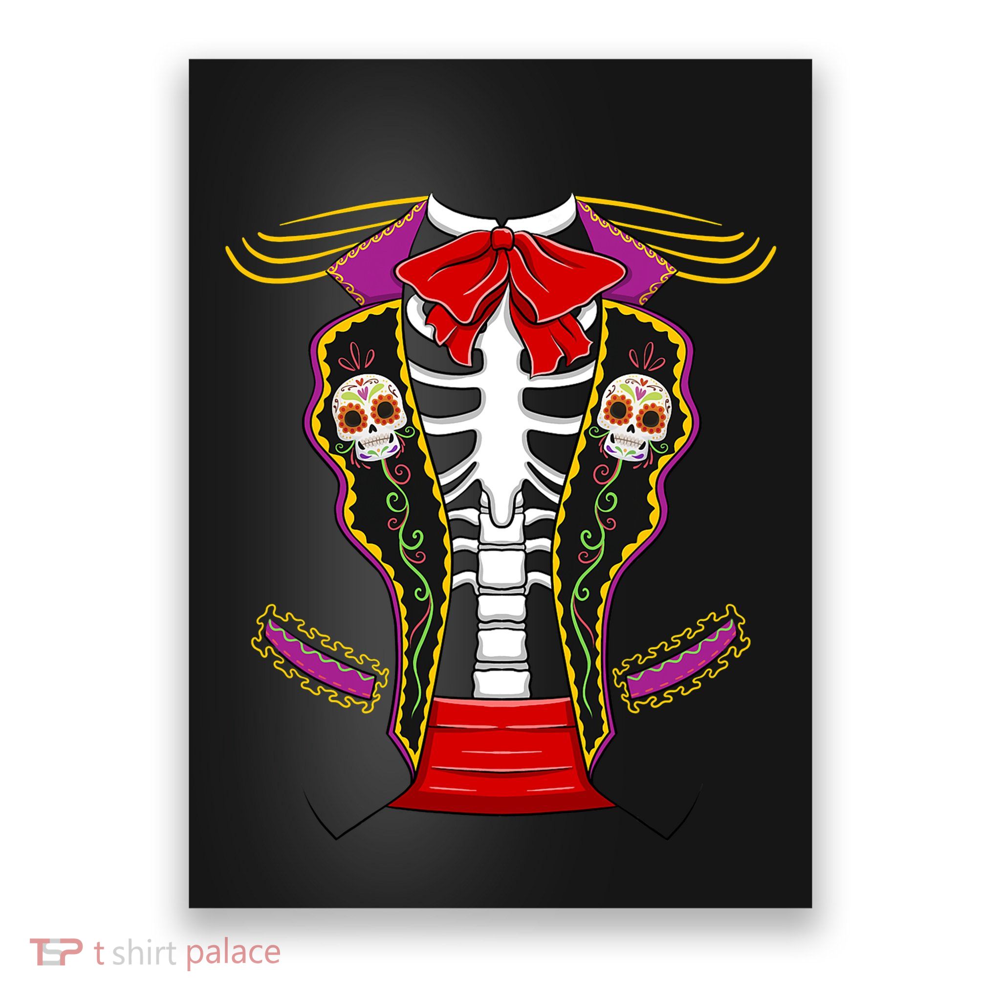 Day Of Dead Costume Halloween Matching Dia De Los Muertos Poster