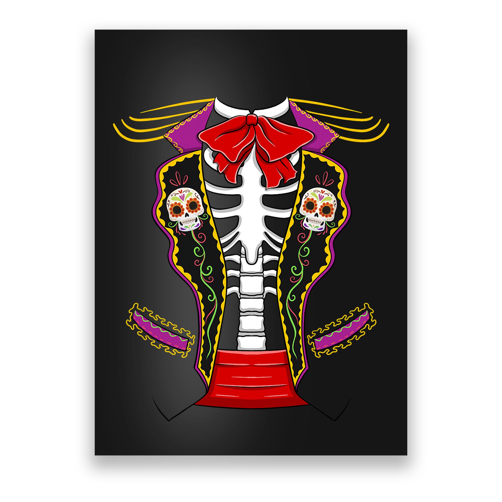 Day Of Dead Costume Halloween Matching Dia De Los Muertos Poster