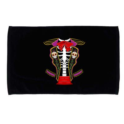 Day Of Dead Costume Halloween Matching Dia De Los Muertos Microfiber Hand Towel