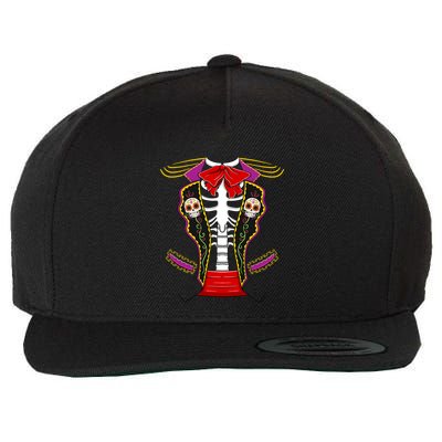 Day Of Dead Costume Halloween Matching Dia De Los Muertos Wool Snapback Cap