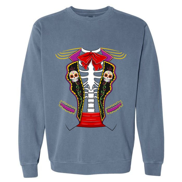 Day Of Dead Costume Halloween Matching Dia De Los Muertos Garment-Dyed Sweatshirt
