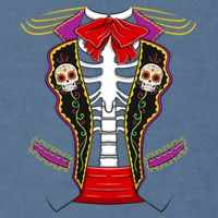 Day Of Dead Costume Halloween Matching Dia De Los Muertos Garment-Dyed Sweatshirt
