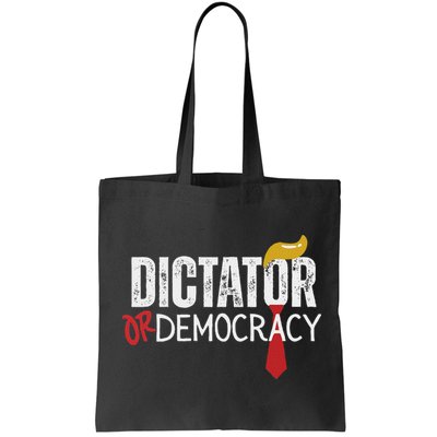Dictator Or Democracy? Funny Trump Hair Tie Design Bag