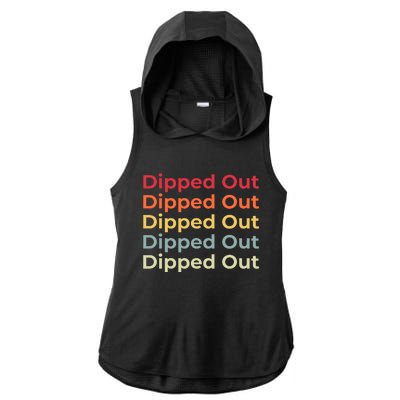 Dipped Out Ladies PosiCharge Tri-Blend Wicking Draft Hoodie Tank