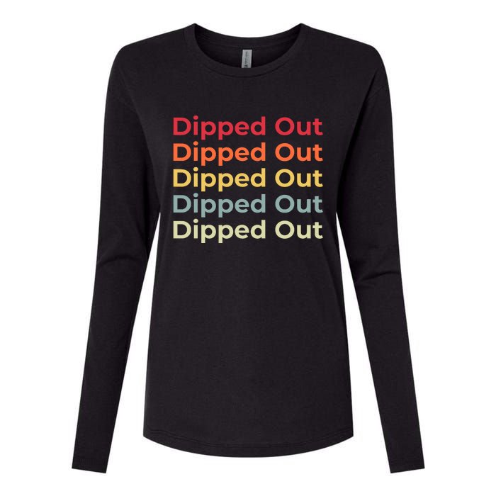 Dipped Out Womens Cotton Relaxed Long Sleeve T-Shirt