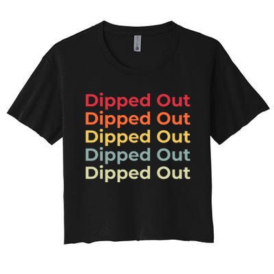 Dipped Out Women's Crop Top Tee