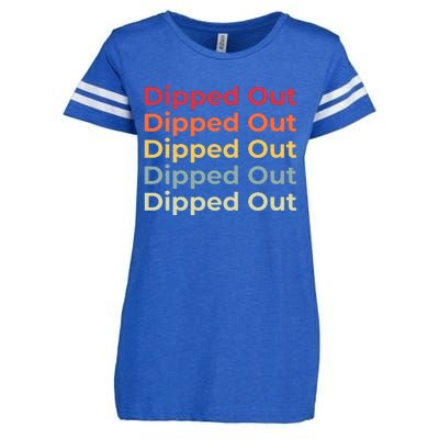 Dipped Out Enza Ladies Jersey Football T-Shirt