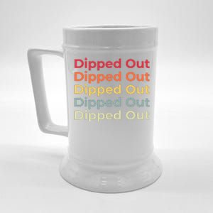 Dipped Out Beer Stein