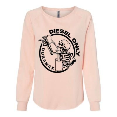 Diesel Only Duramax Lifted Truck Power Stroke Diesel Can Womens California Wash Sweatshirt