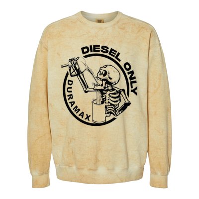 Diesel Only Duramax Lifted Truck Power Stroke Diesel Can Colorblast Crewneck Sweatshirt