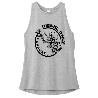 Diesel Only Duramax Lifted Truck Power Stroke Diesel Can Ladies PosiCharge Tri-Blend Wicking Tank