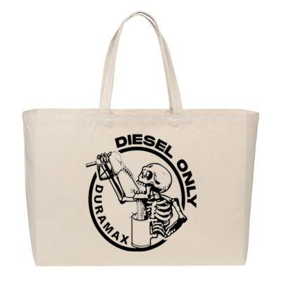 Diesel Only Duramax Lifted Truck Power Stroke Diesel Can Cotton Canvas Jumbo Tote