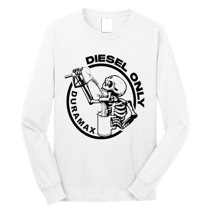 Diesel Only Duramax Lifted Truck Power Stroke Diesel Can Long Sleeve Shirt