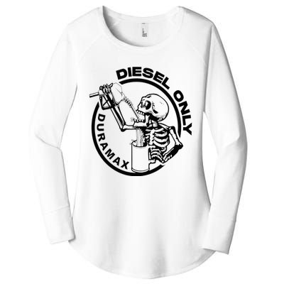 Diesel Only Duramax Lifted Truck Power Stroke Diesel Can Women's Perfect Tri Tunic Long Sleeve Shirt