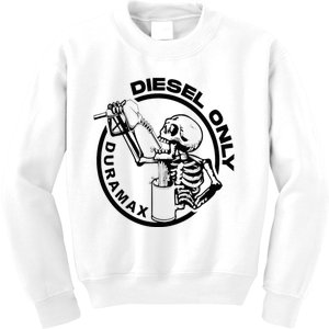 Diesel Only Duramax Lifted Truck Power Stroke Diesel Can Kids Sweatshirt