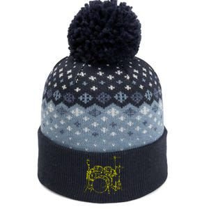 Drums Outline The Baniff Cuffed Pom Beanie