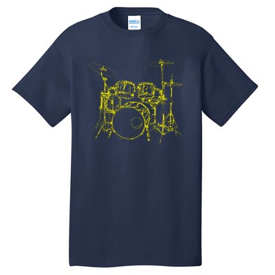 Drums Outline Tall T-Shirt