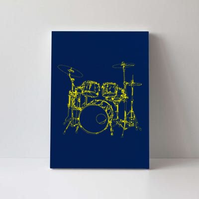 Drums Outline Canvas