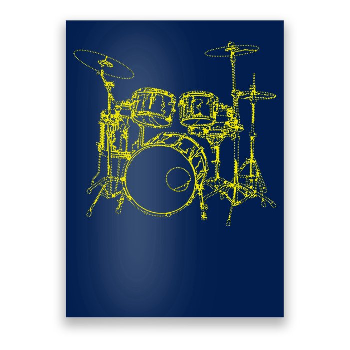 Drums Outline Poster