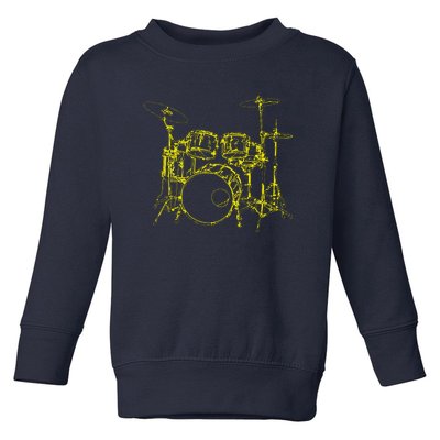 Drums Outline Toddler Sweatshirt