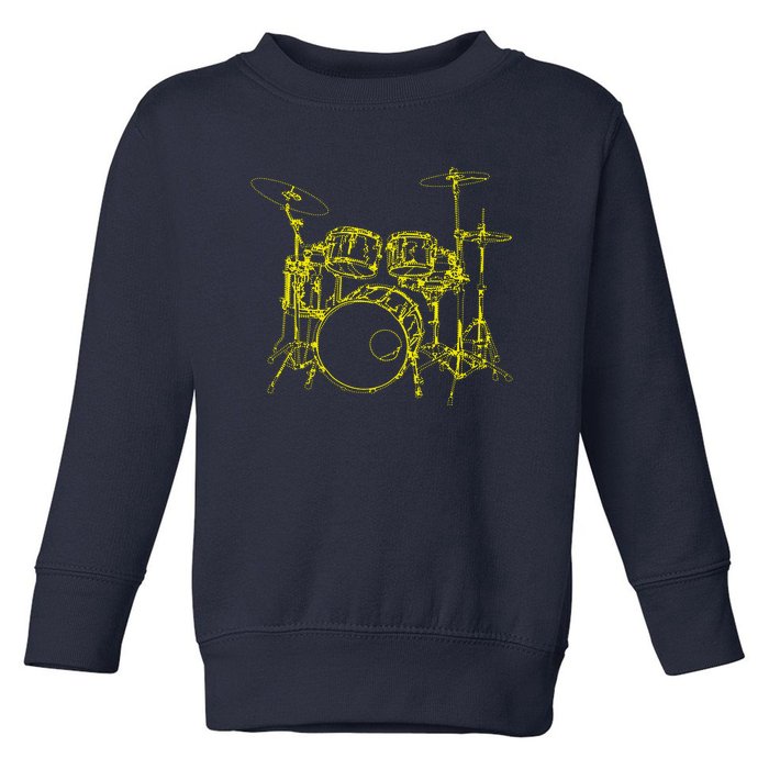 Drums Outline Toddler Sweatshirt