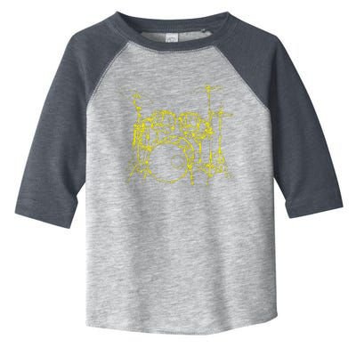 Drums Outline Toddler Fine Jersey T-Shirt