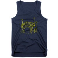 Drums Outline Tank Top