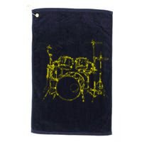 Drums Outline Platinum Collection Golf Towel