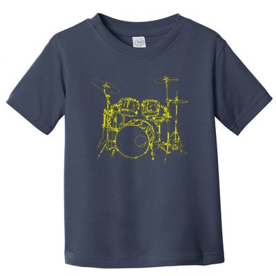 Drums Outline Toddler T-Shirt