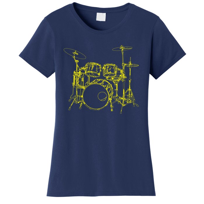 Drums Outline Women's T-Shirt