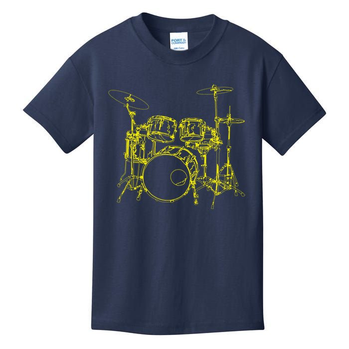 Drums Outline Kids T-Shirt