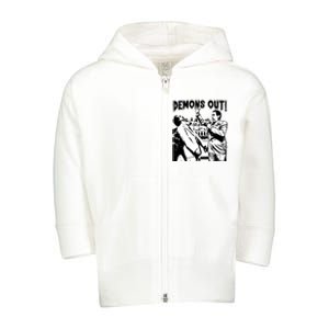 Demons Out Toddler Zip Fleece Hoodie