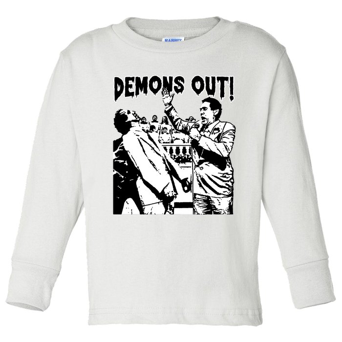 Demons Out Toddler Long Sleeve Shirt