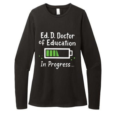 Doctor Of Education EdD In Progress And Slow Loading Womens CVC Long Sleeve Shirt