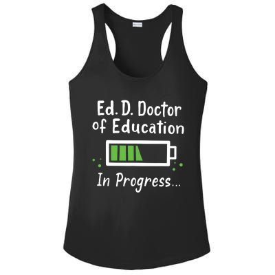 Doctor Of Education EdD In Progress And Slow Loading Ladies PosiCharge Competitor Racerback Tank