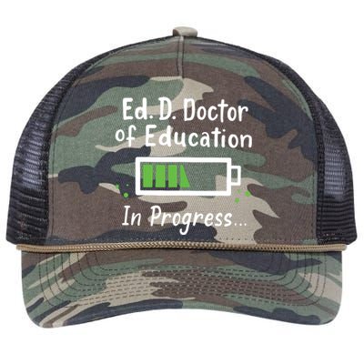 Doctor Of Education EdD In Progress And Slow Loading Retro Rope Trucker Hat Cap