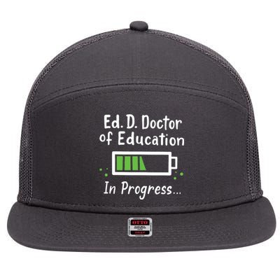 Doctor Of Education EdD In Progress And Slow Loading 7 Panel Mesh Trucker Snapback Hat