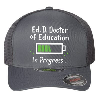 Doctor Of Education EdD In Progress And Slow Loading Flexfit Unipanel Trucker Cap